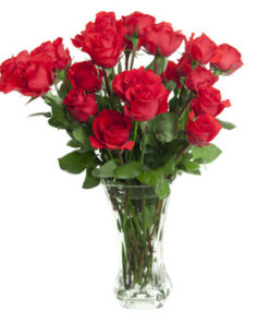 19 Light Red Roses Bouquet